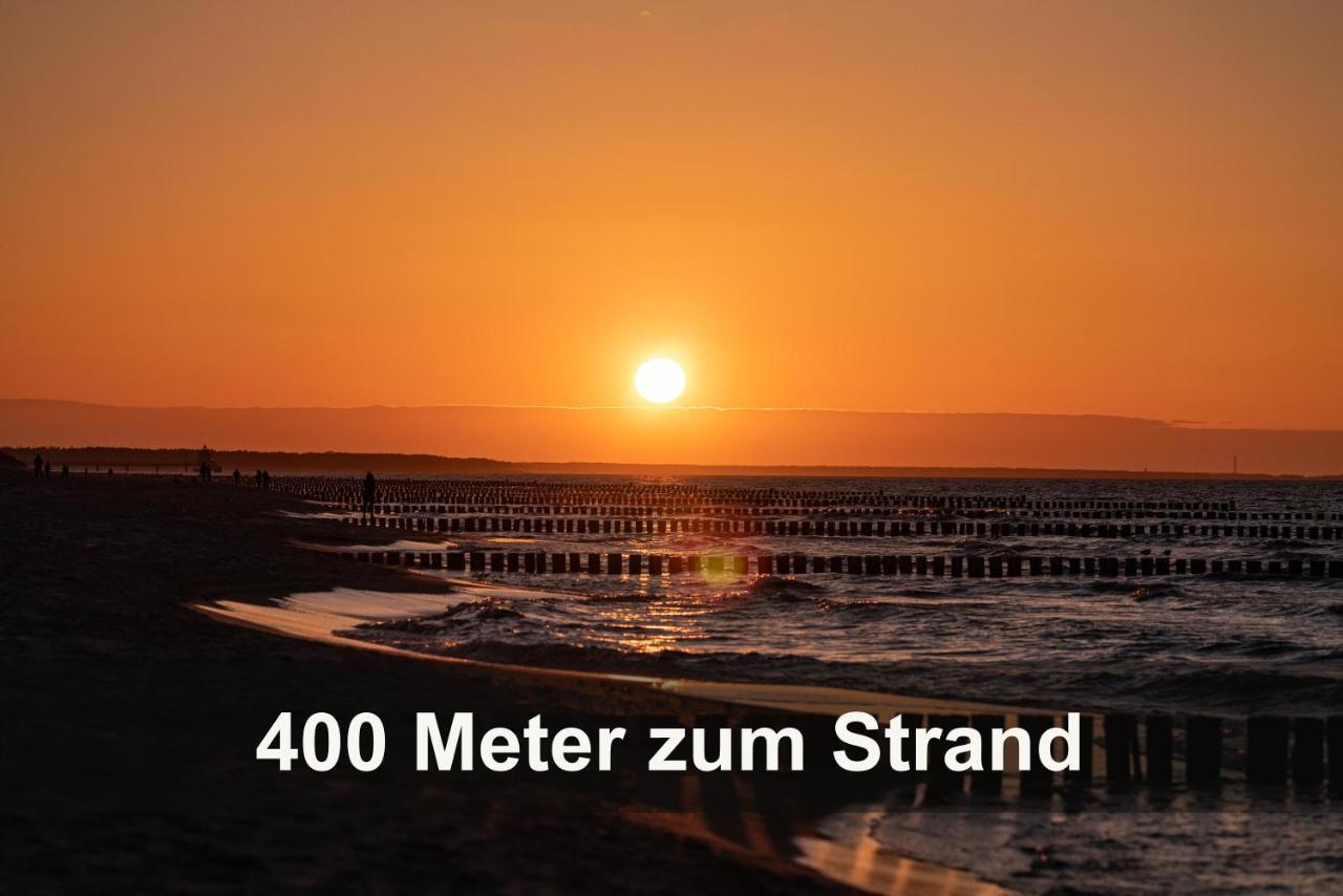 Ostseelagune Zingst, Exklusive Dhh, Strandnah, Sauna, Kamin, 3 Sz, 2 Baeder, Glasfaser, Haustierfrei, Garten Mit Suedterrasse, E-Ladesaeule, 2 Stellplaetze, Strandkorb, Fahrradschuppen, Waschmaschine, Trockner, Nichtraucher Exterior foto
